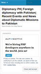 Mobile Screenshot of diplomacypk.wordpress.com