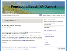 Tablet Screenshot of pensacolabeachrvresort.wordpress.com