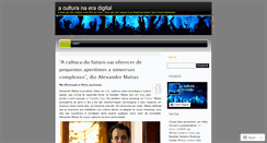 Desktop Screenshot of culturanaeradigital.wordpress.com