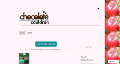 Desktop Screenshot of chocolatecauldron.wordpress.com