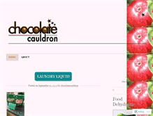 Tablet Screenshot of chocolatecauldron.wordpress.com