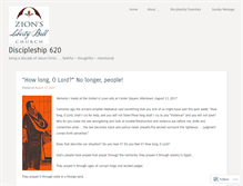 Tablet Screenshot of discipleship620.wordpress.com