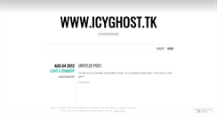 Desktop Screenshot of icyghost.wordpress.com