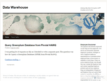 Tablet Screenshot of dwarehouse.wordpress.com