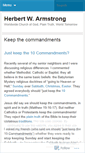 Mobile Screenshot of herbertwarmstrong.wordpress.com