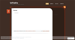 Desktop Screenshot of laihlabia.wordpress.com