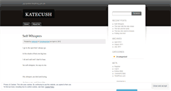 Desktop Screenshot of katecush.wordpress.com