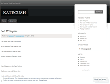 Tablet Screenshot of katecush.wordpress.com