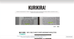 Desktop Screenshot of kurikira.wordpress.com