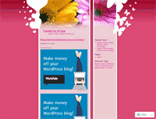 Tablet Screenshot of candleforacure.wordpress.com