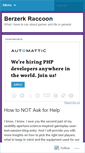 Mobile Screenshot of berzerkraccoon.wordpress.com