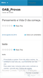 Mobile Screenshot of oabprovas.wordpress.com