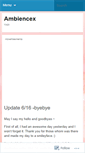 Mobile Screenshot of ambiencex.wordpress.com