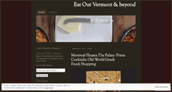 Desktop Screenshot of eatoutvermont.wordpress.com