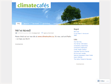 Tablet Screenshot of climatecafes.wordpress.com