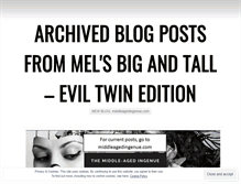 Tablet Screenshot of melsbigandtall.wordpress.com