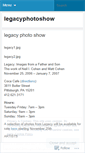 Mobile Screenshot of legacyphotoshow.wordpress.com