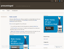 Tablet Screenshot of presuminged.wordpress.com