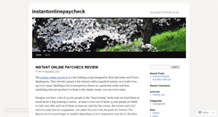 Desktop Screenshot of instantonlinepaycheck.wordpress.com