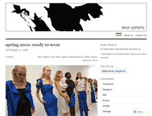 Tablet Screenshot of dearophelia.wordpress.com