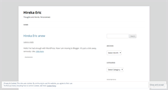 Desktop Screenshot of hirekaeric.wordpress.com