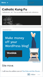Mobile Screenshot of catholickungfu.wordpress.com