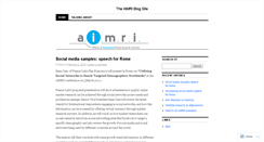 Desktop Screenshot of aimri.wordpress.com