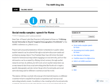 Tablet Screenshot of aimri.wordpress.com