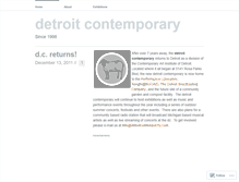 Tablet Screenshot of detroitcontemporary.wordpress.com