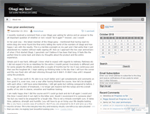 Tablet Screenshot of obagimyface.wordpress.com