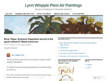 Tablet Screenshot of lynnwhipplepleinairpaintings.wordpress.com