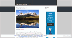 Desktop Screenshot of highspeeddubbing.wordpress.com