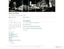 Tablet Screenshot of pacoandpilar.wordpress.com