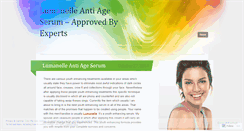 Desktop Screenshot of lumanelleantiageserum.wordpress.com