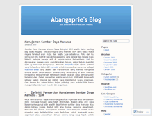 Tablet Screenshot of abangaprie.wordpress.com