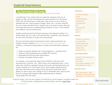 Tablet Screenshot of inspiredimpressions.wordpress.com