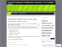 Tablet Screenshot of affiliazioni.wordpress.com