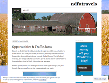 Tablet Screenshot of ndfutravels.wordpress.com