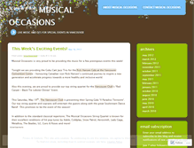 Tablet Screenshot of musicaloccasions.wordpress.com