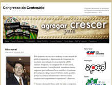 Tablet Screenshot of congressodocentenario.wordpress.com