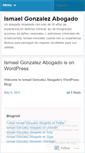 Mobile Screenshot of ismaelgonzalezabogado.wordpress.com
