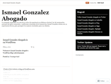Tablet Screenshot of ismaelgonzalezabogado.wordpress.com