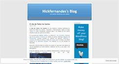 Desktop Screenshot of nickfernandes.wordpress.com