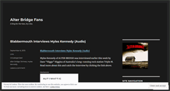 Desktop Screenshot of alterbridgefans.wordpress.com