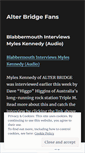 Mobile Screenshot of alterbridgefans.wordpress.com