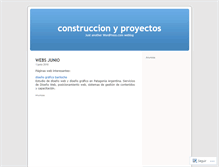 Tablet Screenshot of construccionyproyectos.wordpress.com