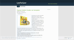 Desktop Screenshot of leefwijzer.wordpress.com
