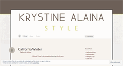 Desktop Screenshot of krystinealainastyle.wordpress.com