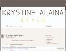 Tablet Screenshot of krystinealainastyle.wordpress.com