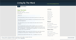 Desktop Screenshot of livingbytheword.wordpress.com